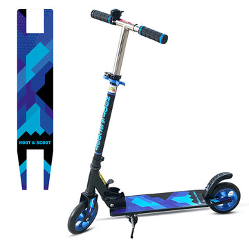 KIPA Gaming Kick Scooter for Kids Ages 6-13 Years | Foldable with 3 Adjustable Height | 2 Wheels | BIS Certified | Max Weight Capacity 50kg