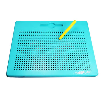 Kipa Gaming Magnetic Drawing Board for Toddlers & Kids: Fun Doodle & Sketch Toys with Magnet Stylus Pen and 782 Beads - Ideal Travel & Car Ride Activities for Girls & Boys - Blue