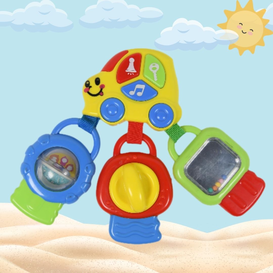 KIPA Toddyz Companion - Multisensory Activity Car Key Toy Set for Kids: Safe, Non-Toxic, Battery Operated, BIS Tested