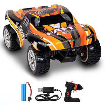 Kipa Gaming Rowdie Rodie Drifting Off-Road Remote Control Car | 2GHz Controller System RC Car | 1:24 Scale 2WD Racing Car for Kids | Boys 3+ Years - Orange