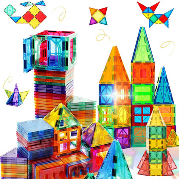 KIPA GAMING MagPlay 60pcs Magnetic Building Tiles & Blocks - Open-Ended Creative Learning Educational Toys for Kids Ages 3+ | Made in India, Multicolor