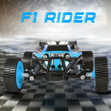 F1 RC Car High Speed Mini 1:24 Scale USB Rechargeable Remote Control Car for Kids | Racing Car with Lithium Battery - Blue