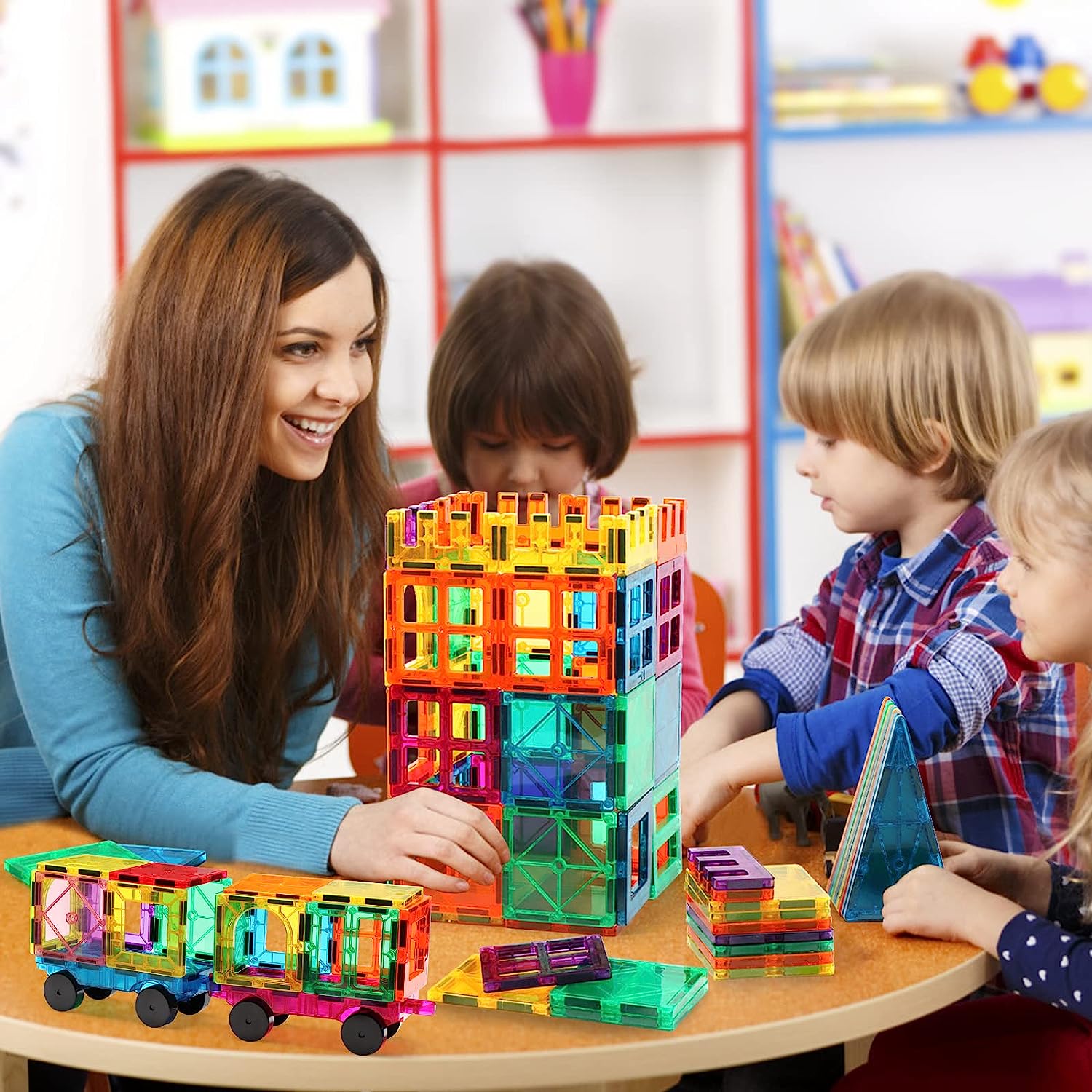 KIPA GAMING MagPlay 76pcs Magnetic Building Tiles & Blocks - Open-Ende
